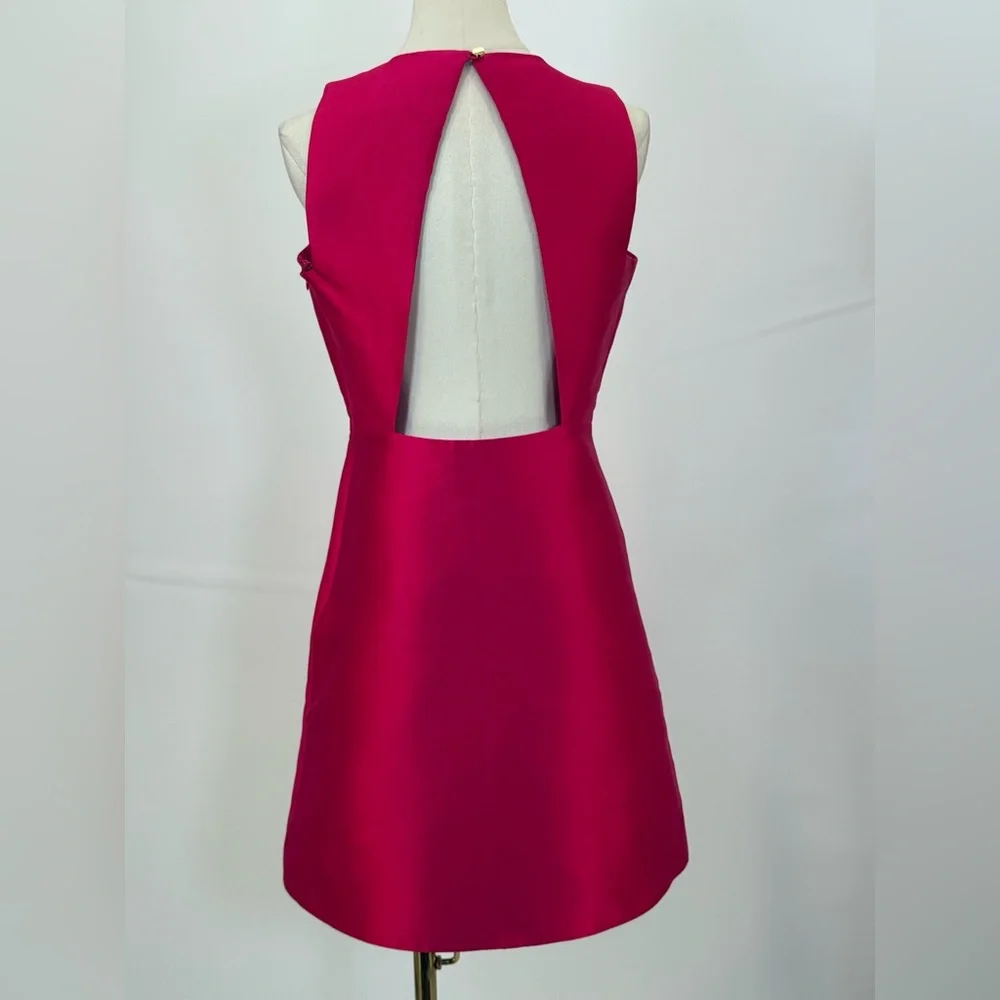 Kate Spade NY Hot Pink Peekaboo Back Sheath/A-Line Dress Size 6 - Picture 4 of 11
